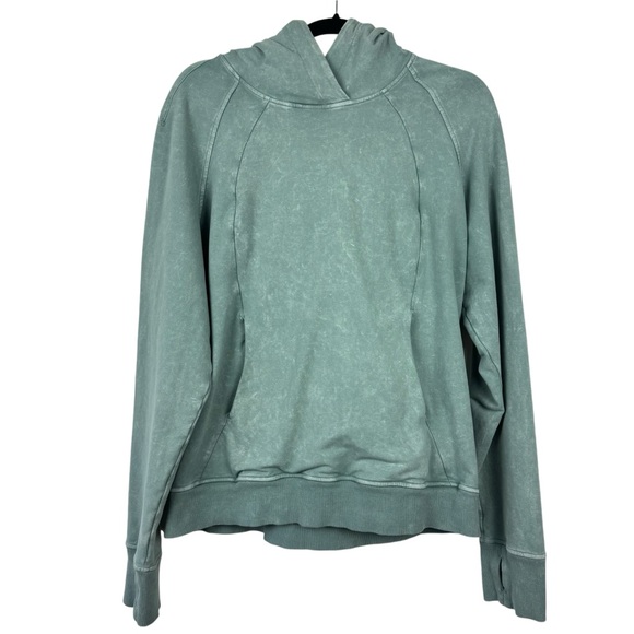 LULULEMON Scuba Pullover *Wash in Washed Tidewater Teal Hoodie Green 8 W3CODS - Picture 3 of 13